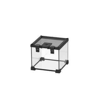 Nomoy rettile <span class=keywords><strong>per</strong></span> animali domestici terrario di vetro a schermo intero <span class=keywords><strong>per</strong></span> barbuto drago leopardo geco lucertola rana paguro YL-07 20*20*16cm - Product Image 1