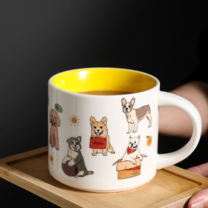Mug en céramique directement de l'usine, motif chat mignon, design nordique, boîte cadeau, vente en gros - Product Image 1