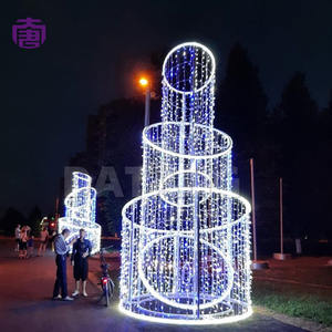Luces LED Impermeables IP65 para Árbol de Navidad con Color Personalizable para Decoraciones Invernales Comerciales y de Resorts - Product Image 2