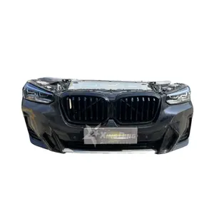 Bumper depan lengkap untuk BMW X4 G02 paling populer 2016-2023 dengan Kisi kit bodi bumper mobil hidung depan