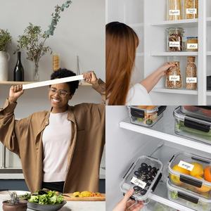 Etiquetas Adhesivas Solubles en Agua, Personalizables en Tamaño y Forma, para Uso en la Cocina, Etiquetas Disolubles para Contenedores de Alimentos - Product Image 2