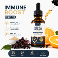 Compléments Alimentaires en Gros OEM Vitamine C Zinc Sureau 60ml Gouttes Liquides Orales pour Renforcer l'Immunité Absorption Rapide