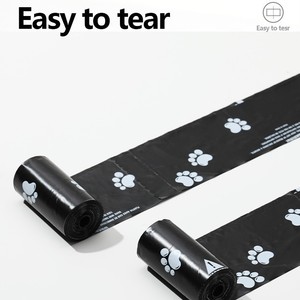Bolsas para excrementos de mascotas, gruesas, de HDPE, portátiles, para desechos de perros, negras - Product Image 5