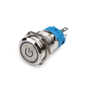 LED chiếu sáng Vandal kháng IP67 không thấm nước 22mm kim loại nút chuyển đổi với 1NO liên hệ với cấu hình 3V-220V 1a-10a - Product Image 6