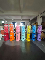 Distributeur automatique de jouets en capsules de qualité commerciale |   Distributeur automatique de bonbons et de boules de gomme à monnayeur, double, en promotion