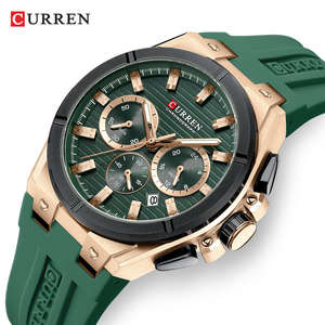 CURREN 8487 Fashion Casual <b>Men's</b> <b>Quartz</b> Wristwatch Multifunctional Chronograph Calendar Sports Luminous <b>Watches</b> for <b>Man</b> 2026 - Product Image 1