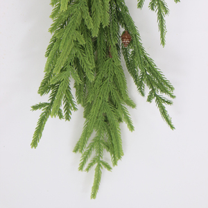 Guirnalda de <span class=keywords><strong>Araucaria</strong></span> de Navidad de vid de PVC Artificial al por mayor de 122cm Flores decorativas, coronas y plantas Flores y Plantas secas - Product Image 5
