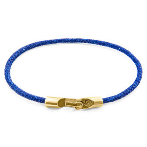 Bracciale Azure Blue Talbot in oro giallo 9 carati e pelle di squalo - Product Image 1