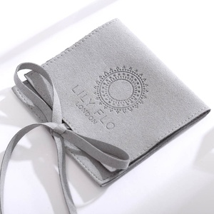 PandaSew High Quality <b>Envelope</b> Jewelry Pouch <b>Gift</b> Packaging Jewelry Bag with Custom Logo - Product Image 1