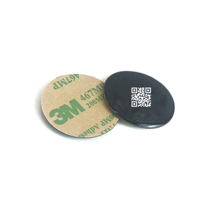 25mm NFC NTAG215 504 byte 13.56 MHz ISO/IEC 14443a Ferrite chống kim loại NFC Vòng thẻ với <span class=keywords><strong>3m</strong></span> keo - Product Image 6