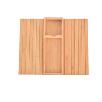 Plateau de repose-bras en bambou écologique pour canapé, base amovible avec rangement et support téléphone, personnalisable pour salon