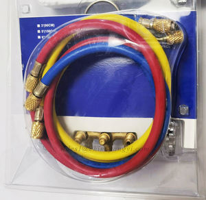 उच्च सटीकता के साथ पीतल कॉपर शरीर <span class=keywords><strong>2</strong></span> वाल्व कई गुना गेज सेट चार्ज नली R410A R32 <span class=keywords><strong>R134a</strong></span> R22 सर्द दबाव नापने का यंत्र - Product Image 6