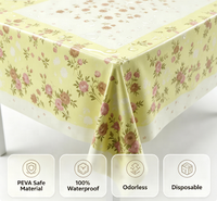 Nappe en PEVA à motifs floraux jaunes, prix d'usine, vente chaude, écologique, durable, certifiée Oeko-Tex 100