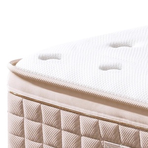Kraliçe kral hibrid ortopedik jel bellek köpük cep bahar soğutma yatak peluş yün kumaş yatak odası ev mobilya - Product Image 2