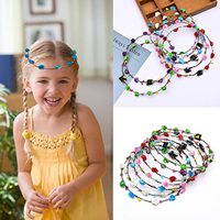 Nicro 10 Lumières Couronne Florale Fille Guirlande Lumineuse LED Bandeau Fleur Lumineux Nouveaux Accessoires Cheveux Brillants Couronne Fournitures de Fête