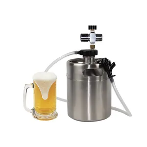 Plástico chope barril dispensador com piquenique torneira para 10L mini barril