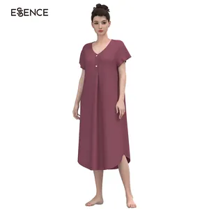 3D设计短袖定制印花睡衣睡裙休息室穿女式睡衣睡衣
