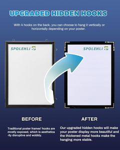 Aluminum Magnetic Frame <b>Light</b> <b>Box</b> Sign Rectangle Shape Wall Mount Hidden Hooks <b>Advertising</b> Display LED Lightbox - Product Image 2