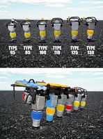 Machine de compactage de sol diesel Jiqian, compacteur à pattes, moteur principal, haute efficacité, force d'impact 20kN, 3kW