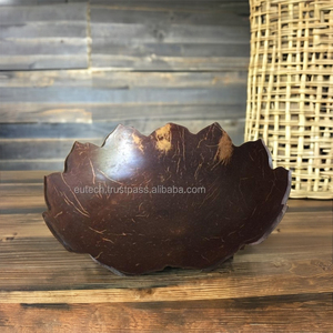 Juego de Tazones Grandes para Ensalada de Frutas, Estilo Vintage, Hechos a Mano, de Lujo, de Cáscara de Coco Natural, para Servir Postres, en Caja, Marca EUTECH - Product Image 5