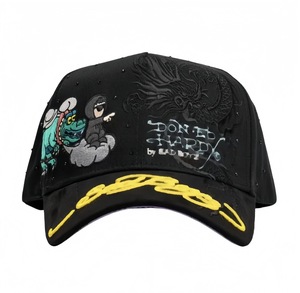 Vente en gros G5 Casquettes Barbas Originales Personnalisées 5 Panneaux Visière Large Fermeture à Boucle 100% Coton Terry Sad Boyz - Product Image 4