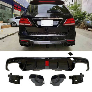 Difusor ABS con Soportes para Puntas de Escape y Labio de Parachoques Trasero para Benz GLE-Class W166 GLE 450 hasta el Estilo B, 2016-2019 - Product Image 6