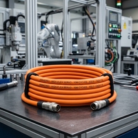 Câble d'alimentation servo PrimePro 10M Cycles Comp |   3-en-1 Pwr+Sig+Brake |   Hi-Flex SHLD PUR Drag |   Orange RAL 2003 |   Robotique et qualité CNC