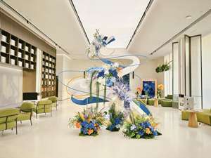 Flores de decoración gigantes artificiales personalizadas, para deshierbe, biblioteca, librería, decoración de escenario, decoración de eventos - Product Image 4