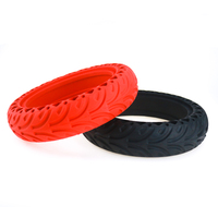 Neumático Sólido Colorido de 8.5 Pulgadas para Patinete Eléctrico Xiaomi M365 Pro, Neumático de Goma Rojo de 8 1/2*2