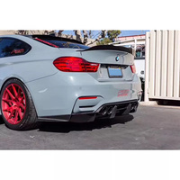 Runde en Fiber de carbone pour BMW M3 F80 M4 F82 mise à niveau PSM Style Kit de carrosserie avant lèvre arrière diffuseur jupes latérales becquet de haute qualité