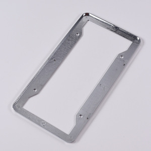 Cadre de <span class=keywords><strong>plaque</strong></span> d'<span class=keywords><strong>immatriculation</strong></span> en plastique chromé époxy avec logo personnalisé, taille automobile américaine - Product Image 5
