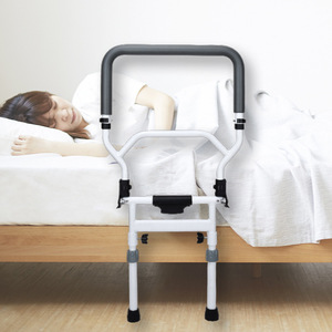 Barandilla de Apoyo para Cama de Rehabilitación para Personas Mayores, 47 cm de Altura, Blanca, Plegable, Ayuda para Levantarse, Soporte Anticaídas para Mayor Seguridad - Product Image 2