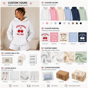 Ensemble sweat à capuche et short pour femme, coupe ample, mélange coton et polyester, vêtements de détente pour les voyages, certifié OEKO TEX - Product Image 5