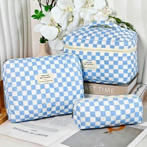 Large Capacity Quilted Floral Cosmetic <strong>Bag</strong> Set Portable Cotton Makeup <strong>Bags</strong> with Zipper Closure Fashionable <strong>Travel</strong> <strong>Storage</strong> <strong>Bag</strong> - Product Image 1