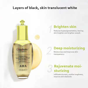 Sérum Clarifiant Gluta Master Éclaircissant avec AHA Hydratant <span class=keywords><strong>pour</strong></span> Peaux Sèches, Élimine les Taches Noires, Unifie le Teint, Sérum Visage et Corps - Product Image 3