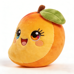 Peluche personnalisée en forme de mangue, compagnon de nuit doux et câlin, cadeau de la collection de peluches fruitées pour enfants - Product Image 2