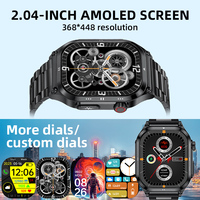 Reloj Inteligente BWET281 para Hombre y Mujer, Monitor de Frecuencia Cardíaca, SpO2, Presión Arterial, Asistente de Voz con IA, Monitor de Composición Corporal, Monitor de Actividad