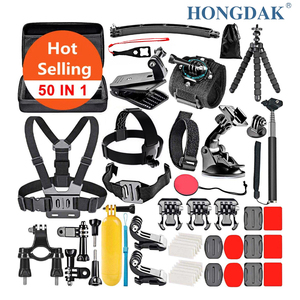 Kit de Accesorios HONGDAK Mejorado 50 en 1 para Cámaras de Acción GoPro <span class=keywords><strong>Hero</strong></span> 13 12 11 10 9 <span class=keywords><strong>Max</strong></span> Insta360 - Product Image 1