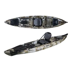 Kayak de pêche, vente en gros, usine directe, meilleure qualité, BIG lace PRO, 13FT Single KUER Kayak assis sur le dessus, Kayak de pêche