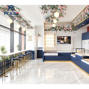 Arredamento Personalizzato per Caffetteria, Design Trendy in Legno per Panetteria, Moderno Bancone Bar per Caffè e Dolci - Product Image 5