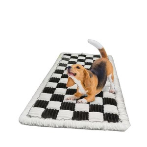 Funda Protectora para Asiento Trasero de Coche para Mascotas, Rectangular, 5 cm de Grosor, Diseño de Rejilla, Cojín para Asiento de Coche para Perros, Uso en las Cuatro Estaciones - Product Image 5
