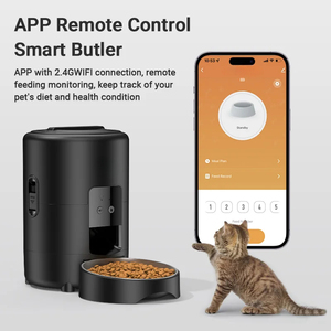 Comedero Automático para Perros de 2L con WiFi, Control Remoto por Aplicación, Dispensador Inteligente de Comida para Gatos, Comedero Automático para Mascotas, Suministros para Gatos - Product Image 2