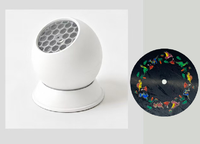 Nouvelle Lampe de Projection Océanique Alimentée par USB, Motifs Cœur Flocon de Neige de Noël, Lumière Céleste Rotative pour Fêtes, Mariages et Événements Festifs
