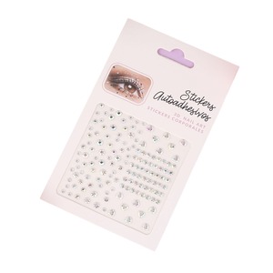 Autocollants de maquillage pour les yeux imprimés en acrylique avec motif de cœur et de sourcils, autocollants décoratifs pour accessoires de maquillage pour enfants - Product Image 5