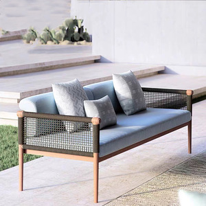 Hot Selling Garden Furniture Lounge Set Villa Leisure Pe <b>rattan</b> Aluminum Alloy <b>Sofa</b> <b>Outdoor</b> Lounge Sectional <b>Sofa</b> Furniture Set - Product Image 4