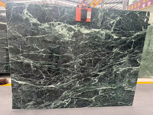 Dalle de marbre vert noir <span class=keywords><strong>exotique</strong></span> avec veines blanches, polie, type Verde Alpi, pour revêtement mural, comptoirs et tables à manger - Product Image 5