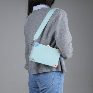 <span class=keywords><strong>Borsa</strong></span> a Mano in Vera Pelle per <span class=keywords><strong>Donna</strong></span>, Mini Organizer Stile Baule Vintage, <span class=keywords><strong>Borsa</strong></span> a Tracolla - Product Image 5