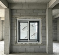 Fenêtre coulissante en PVC Conch, isolation thermique pour bâtiments résidentiels