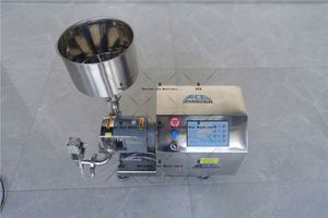 <b>Small</b> Semi Automatic Manual Rotary Lobe <b>Pump</b> Filler Lotion Shampoo Liquid Soap Cosmetic Cream Jar Bottle Filling Machine - Product Image 4