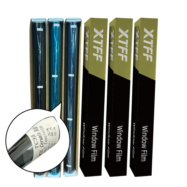 Automotive Nano Ceramic Sun UV Protection Film 35% VLT Anti-scratch Anti-UV Tinted Car Window Windshield Roll